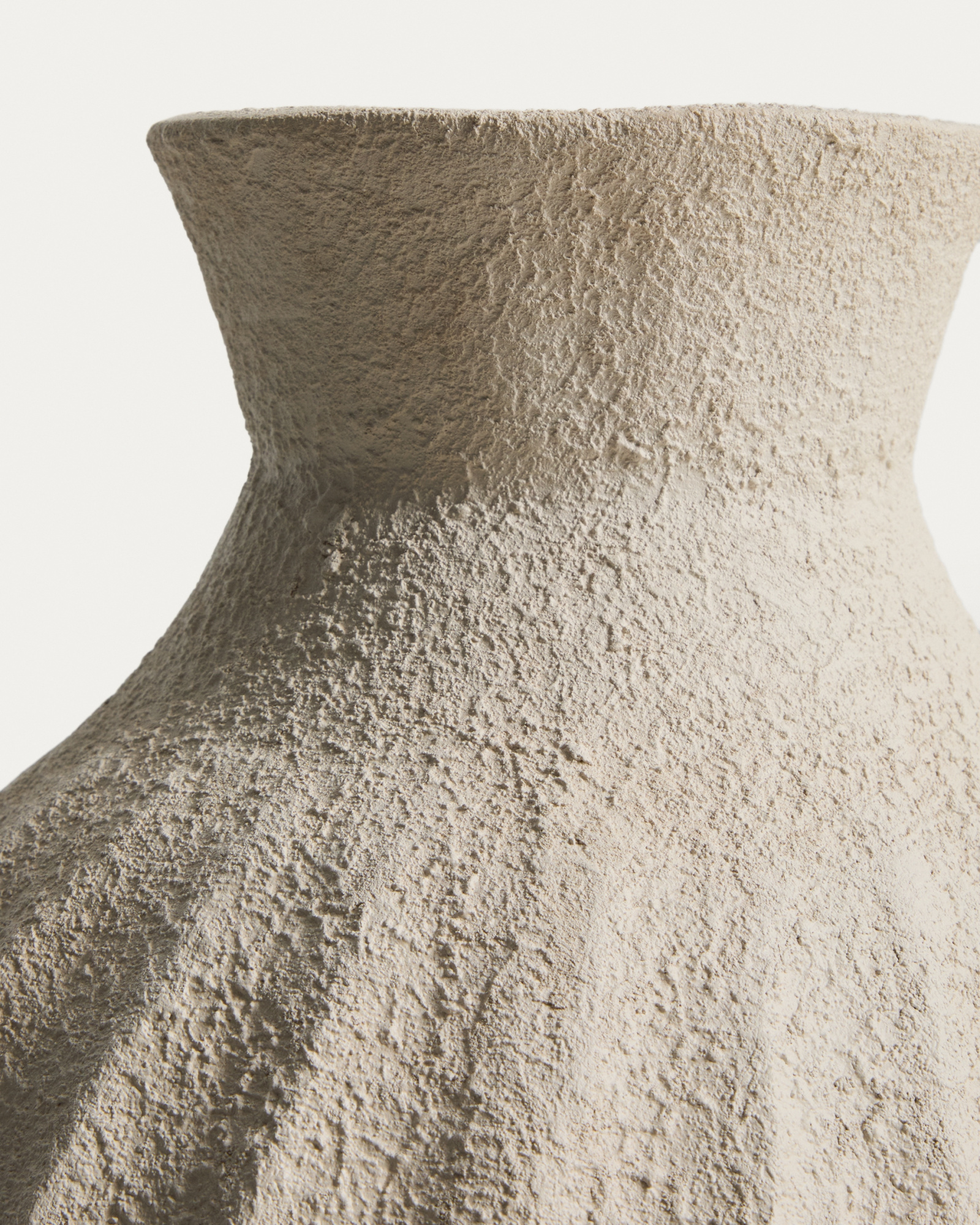 Ваза Arquena из папье-маше бежевого цвета, 67 см La Forma 481893