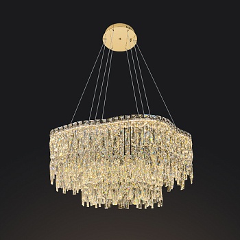 Кольцевая люстра MICHELLE D50+80 Brass by ImperiumLoft