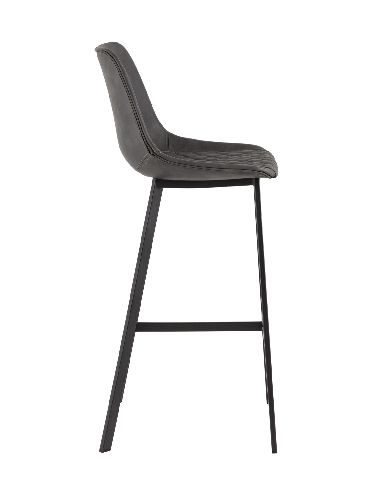 Стул барный TEXAS экокожа серый Stool Group