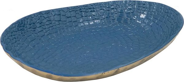 Блюдо Glasar LB78228-BLUE