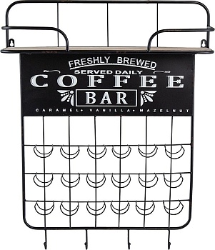 Полка настенная кофейная Glasar 480352-AB
