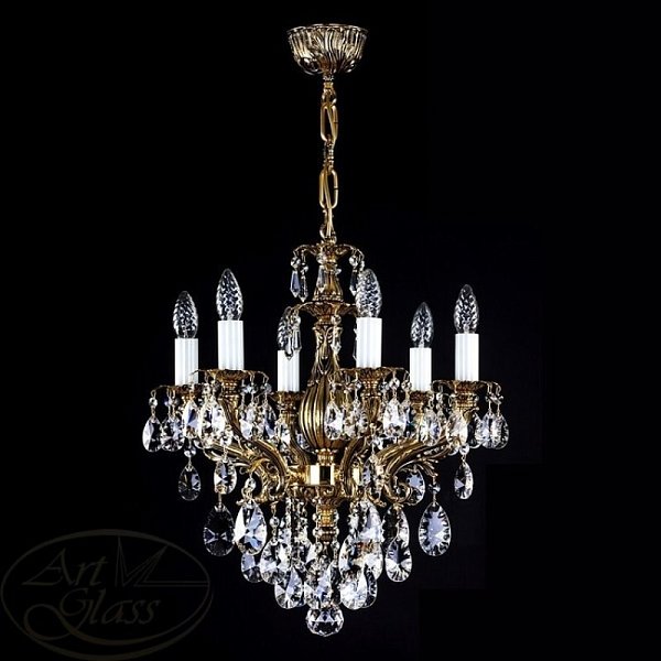Люстра Artglass ETELA VI. BRASS ANTIQUE CE