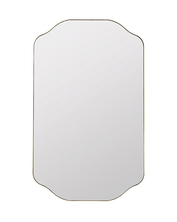 Настенное зеркало Элтон в золотой раме Louvre Home DWM090824PND