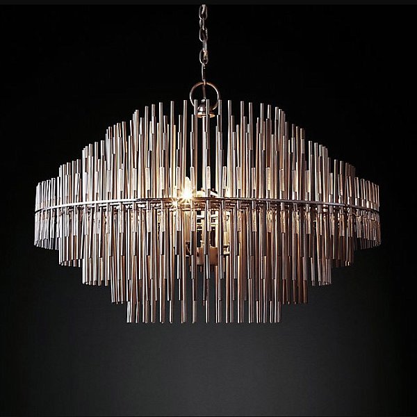 Люстра Restoration Hardware Emile Round 32" Pewter