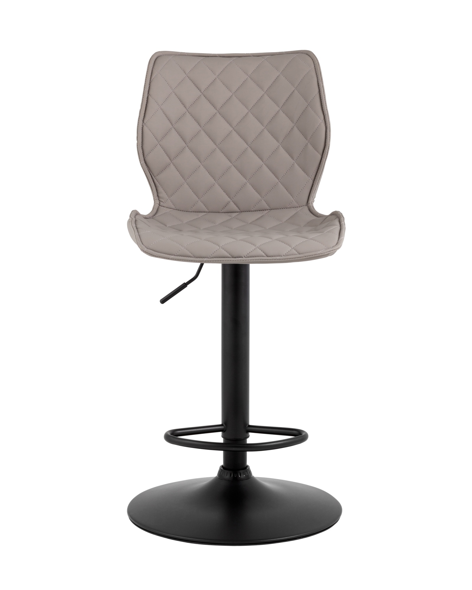 Стул барный Dome экокожа серый Stool Group