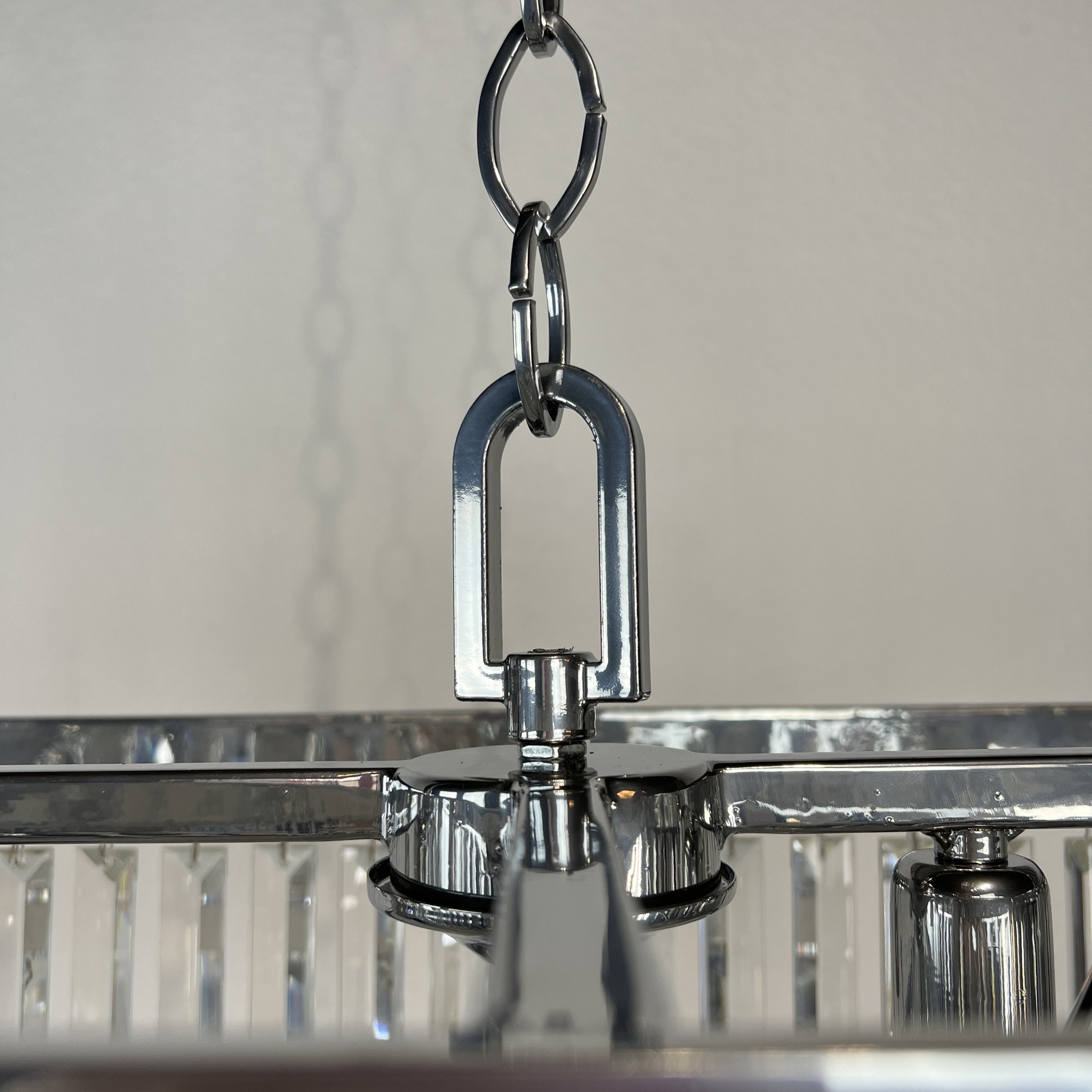 Люстра RH 1920S ODEON CLEAR GLASS FRINGE chrome 100 by ImperiumLoft