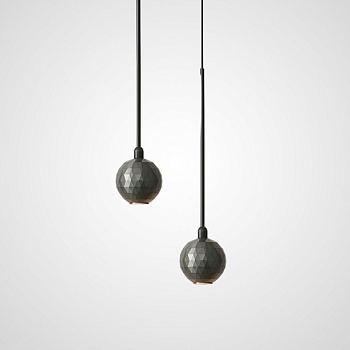 Подвесной светильник ORVAR DUO Black by ImperiumLoft