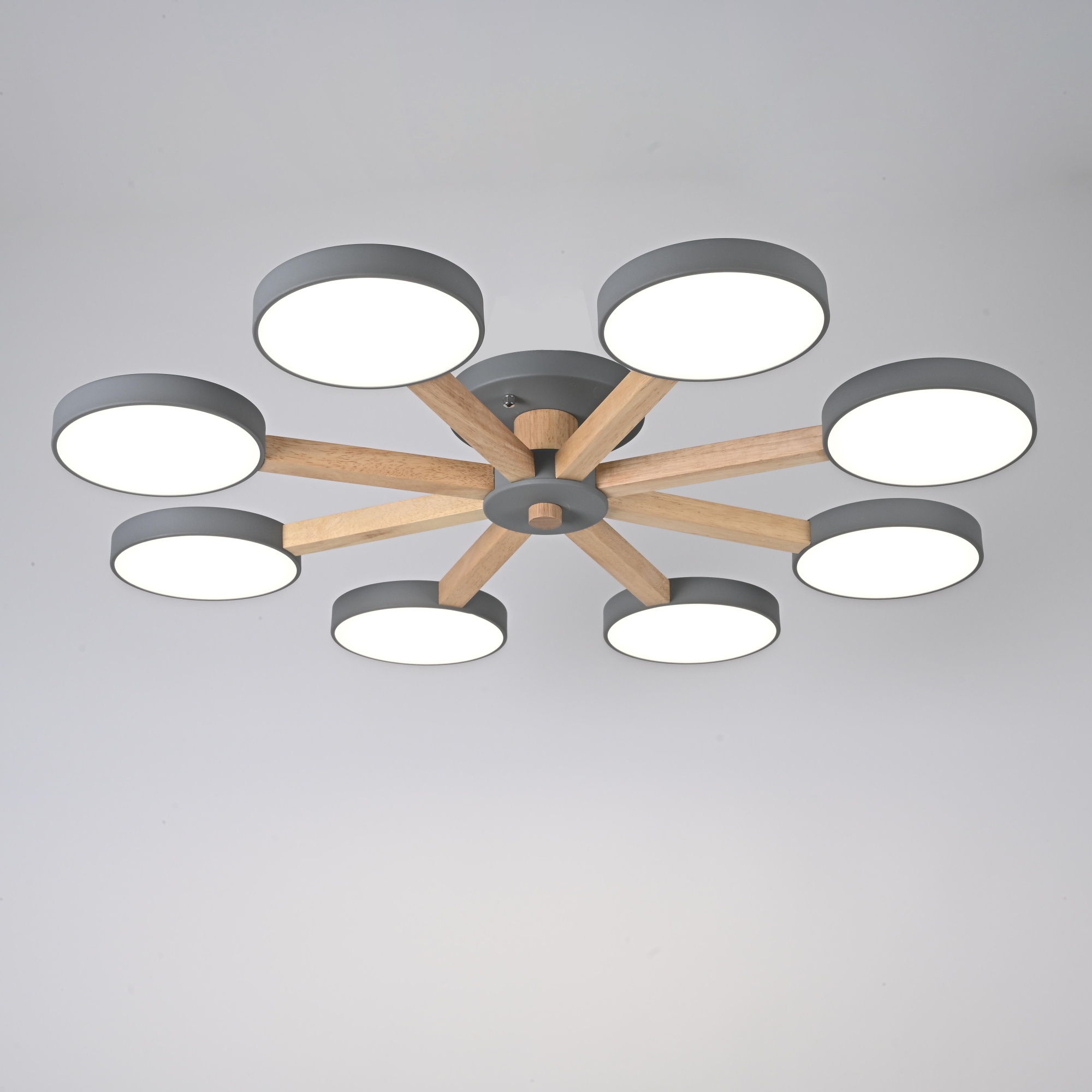 Потолочная люстра TURNA 8 Gray by ImperiumLoft