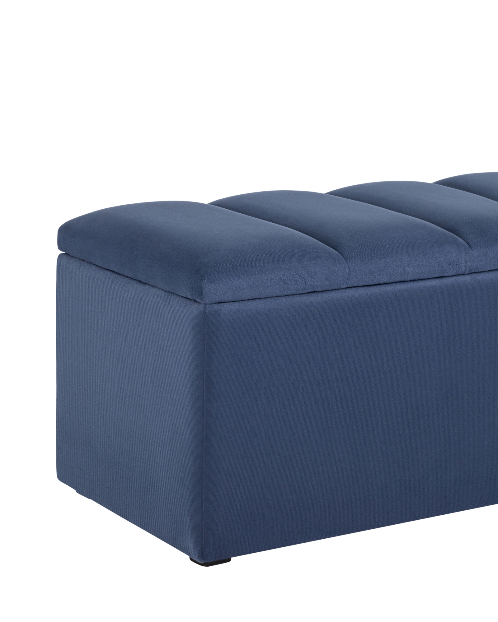 Пуф с крышкой Нильсон 2 велюр синий Stool Group