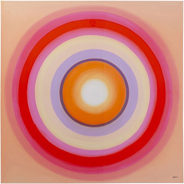 Картина на холсте Tendency Circle Pink 120x120 см KARE 56162