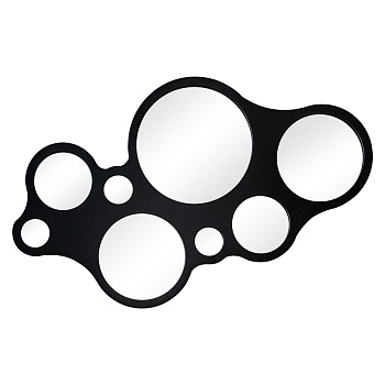 Зеркало BountyHome Round Eyes Black mv436-black