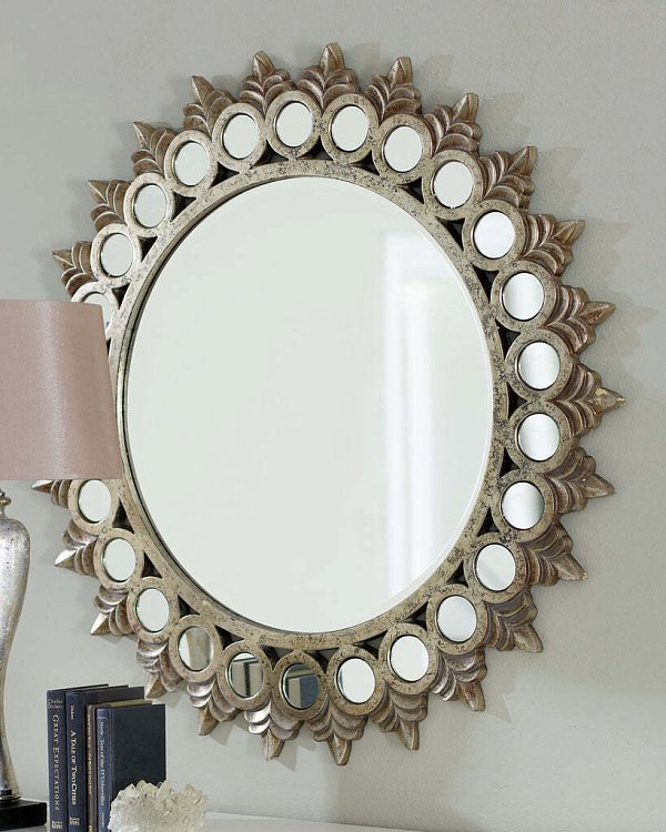 Круглое зеркало в раме Седрик Louvre Home ASFC051