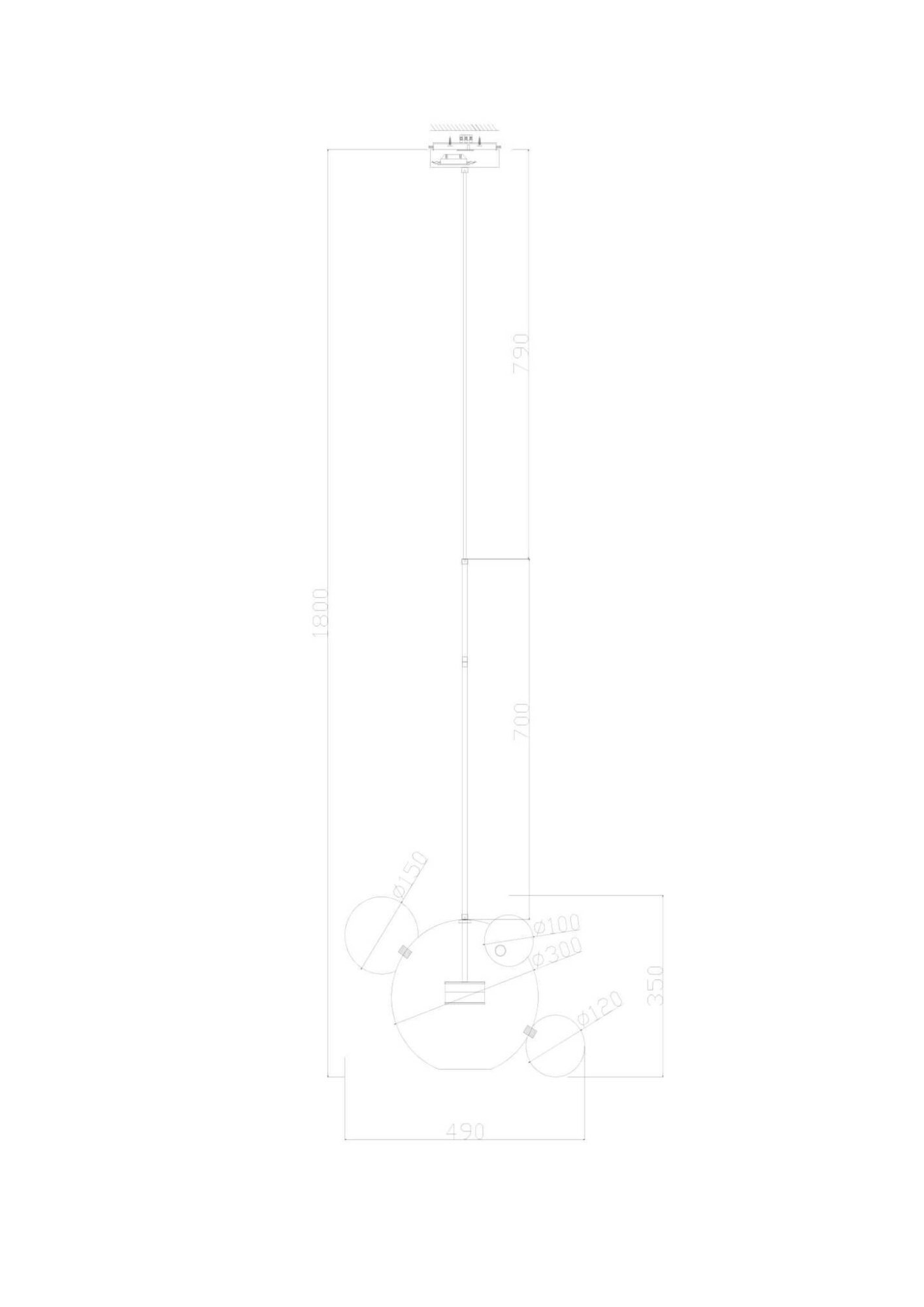 Подвесной светильник Freya FR5128PL-L10BS1