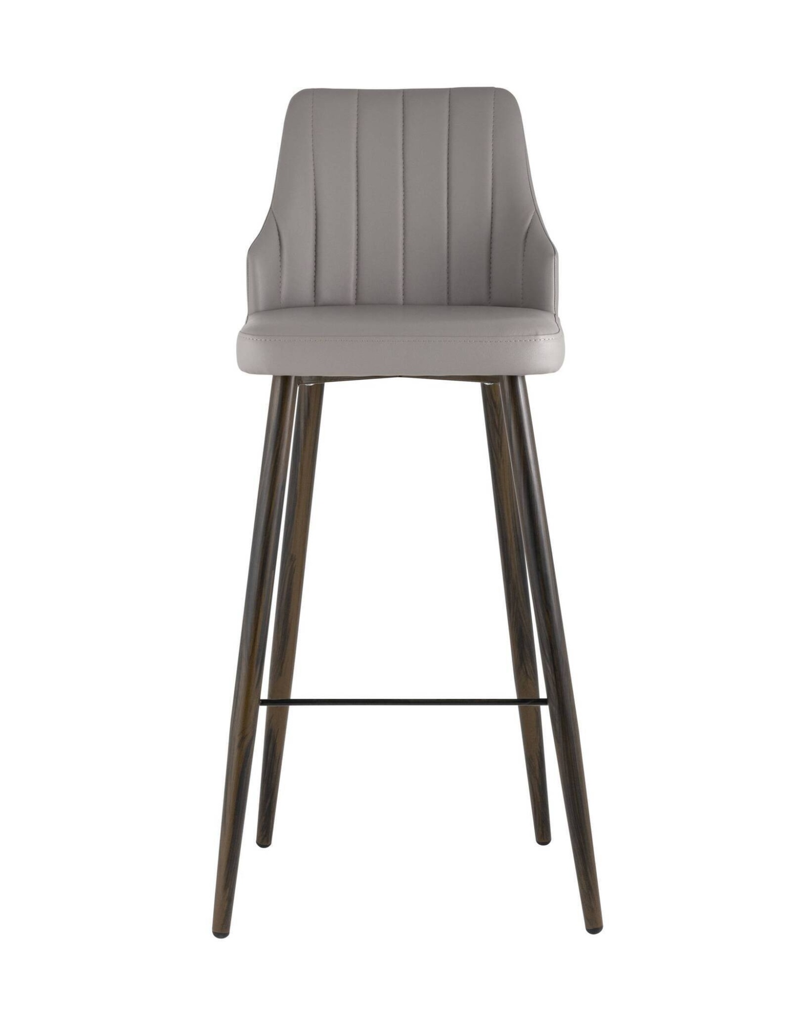 Стул барный Коналл экокожа серый Stool Group