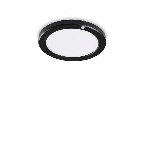 Потолочный светильник Ideal Lux AURA PL ROUND 4000K NERO SENSOR 306377