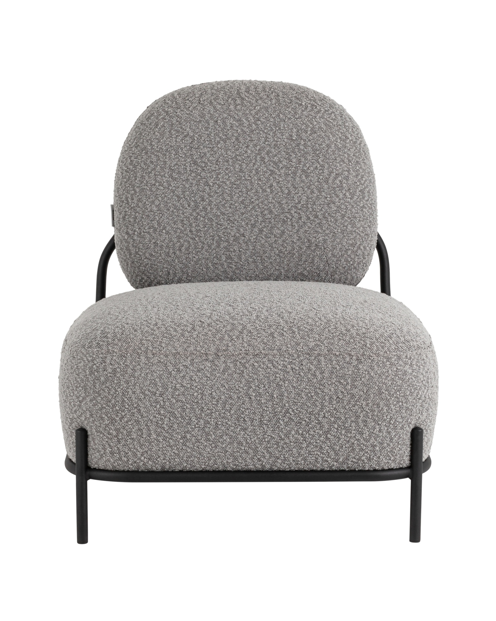 Кресло Стоун ткань букле серый Stool Group