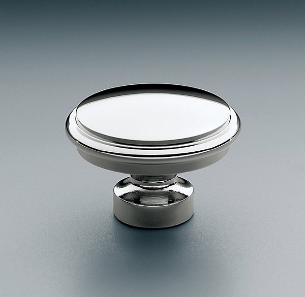 Ручка-кнопка Restoration Hardware Lugarno d.3.2 Polished Chrome