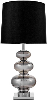Интерьерная настольная лампа Lumina Deco LDT 303 CHR+BK