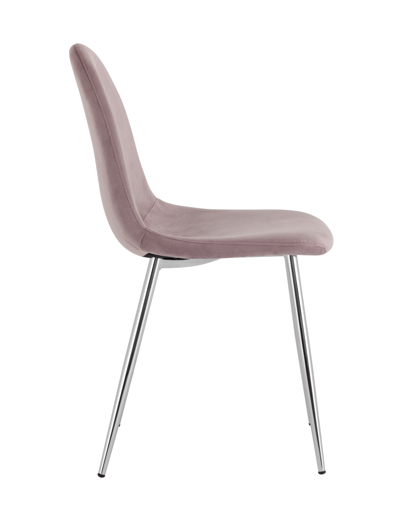 Стул Валенсия SN велюр розовый хромированные ножки Stool Group