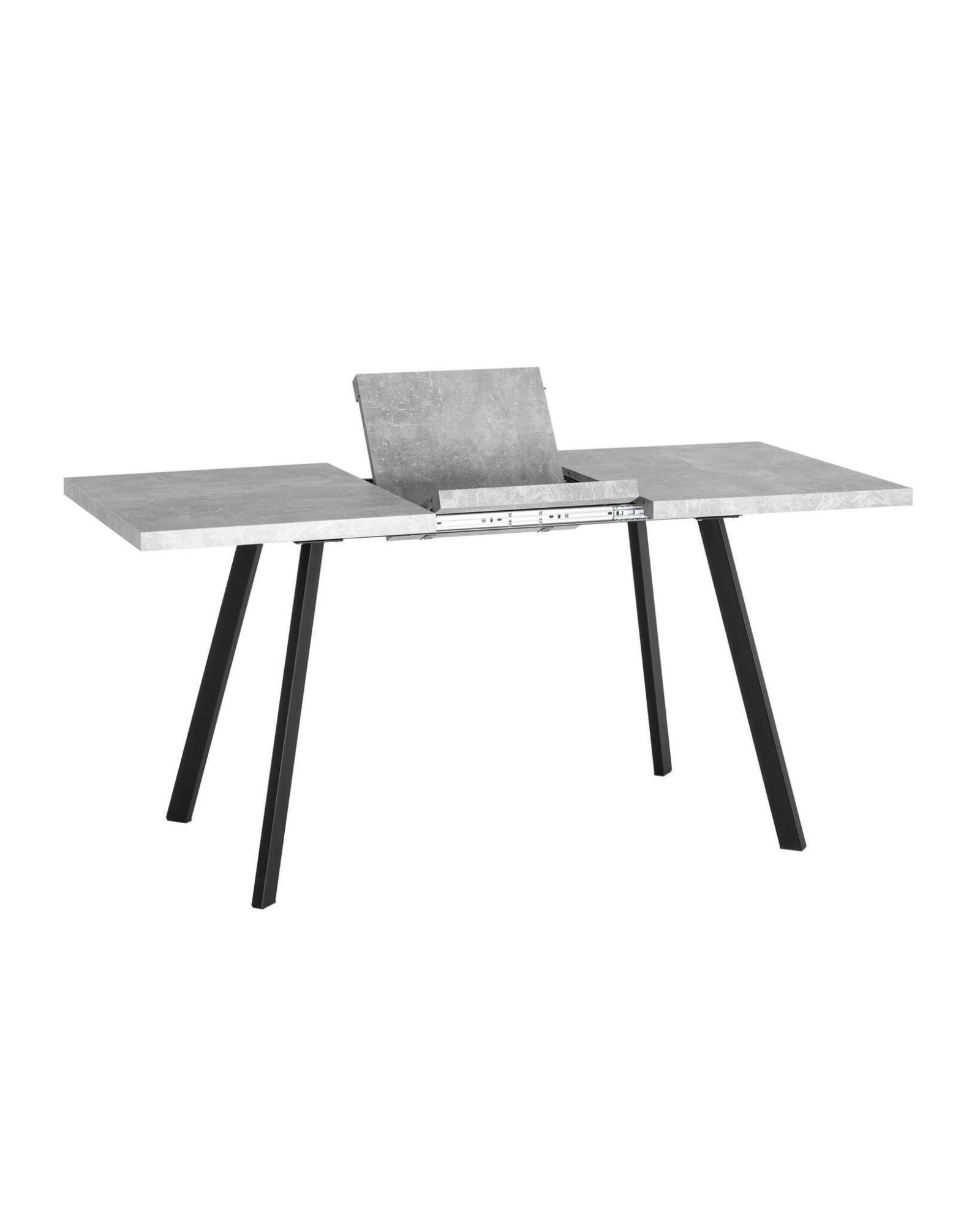 Стол Plain 116-158*74 бетон/черный Stool Group