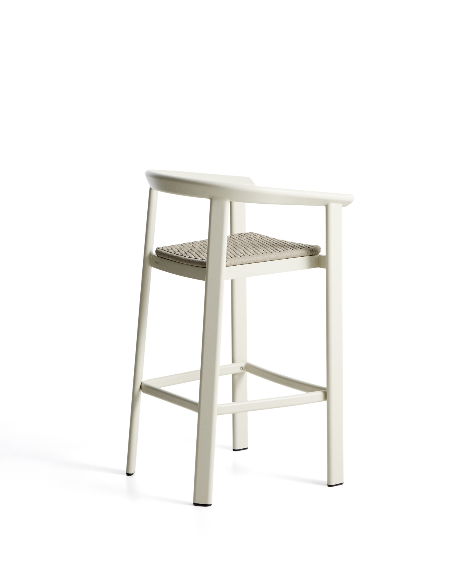 Уличный барный стул Erice из алюминия и веревки цвета экрю, 75 см La Forma 482233