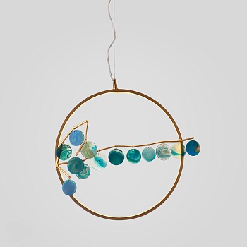 Подвесной светильник Mi round D60 Green by ImperiumLoft