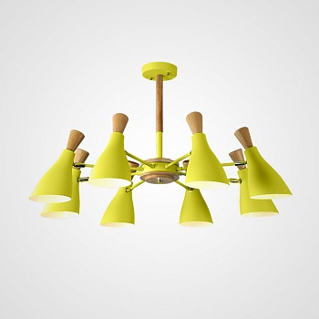 Люстра на штанге TUNE L8 Yellow by ImperiumLoft