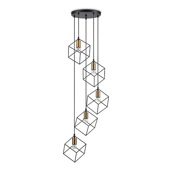 Потолочный светильник Ideal Lux ICE SP5 NERO 237664