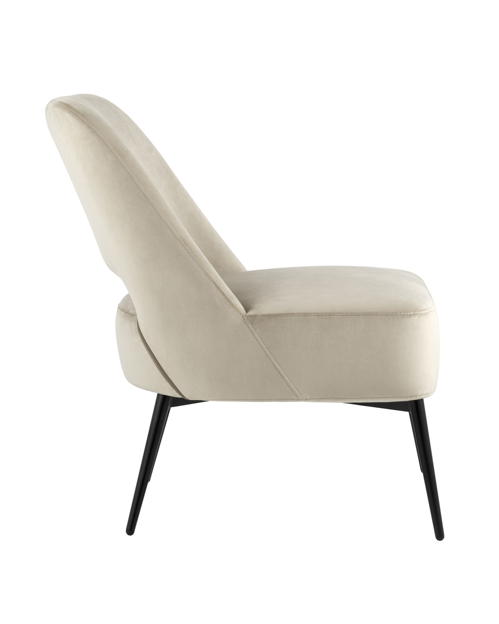 Кресло лаунж Бостон велюр бежевый Stool Group Кресло лаунж Бостон велюр бежевый Stool Group