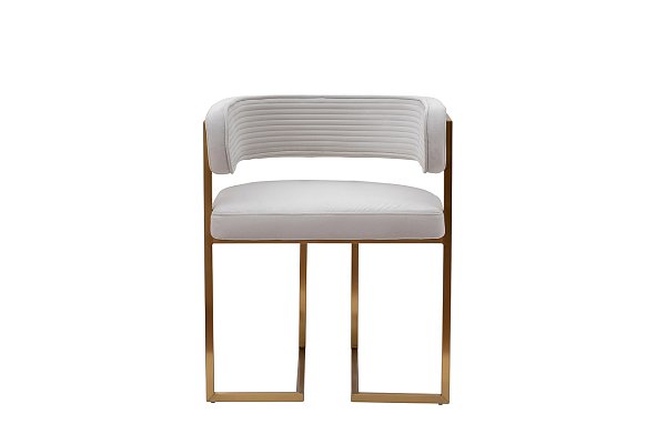 Стул велюр светло-серый/матовое золото 60*55*73 Garda Decor GY-85040