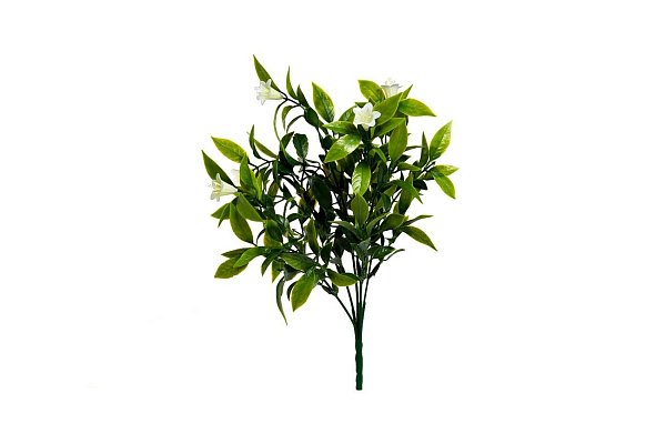 Веточка с белыми колокольчиками Garda Decor 8J-18B003