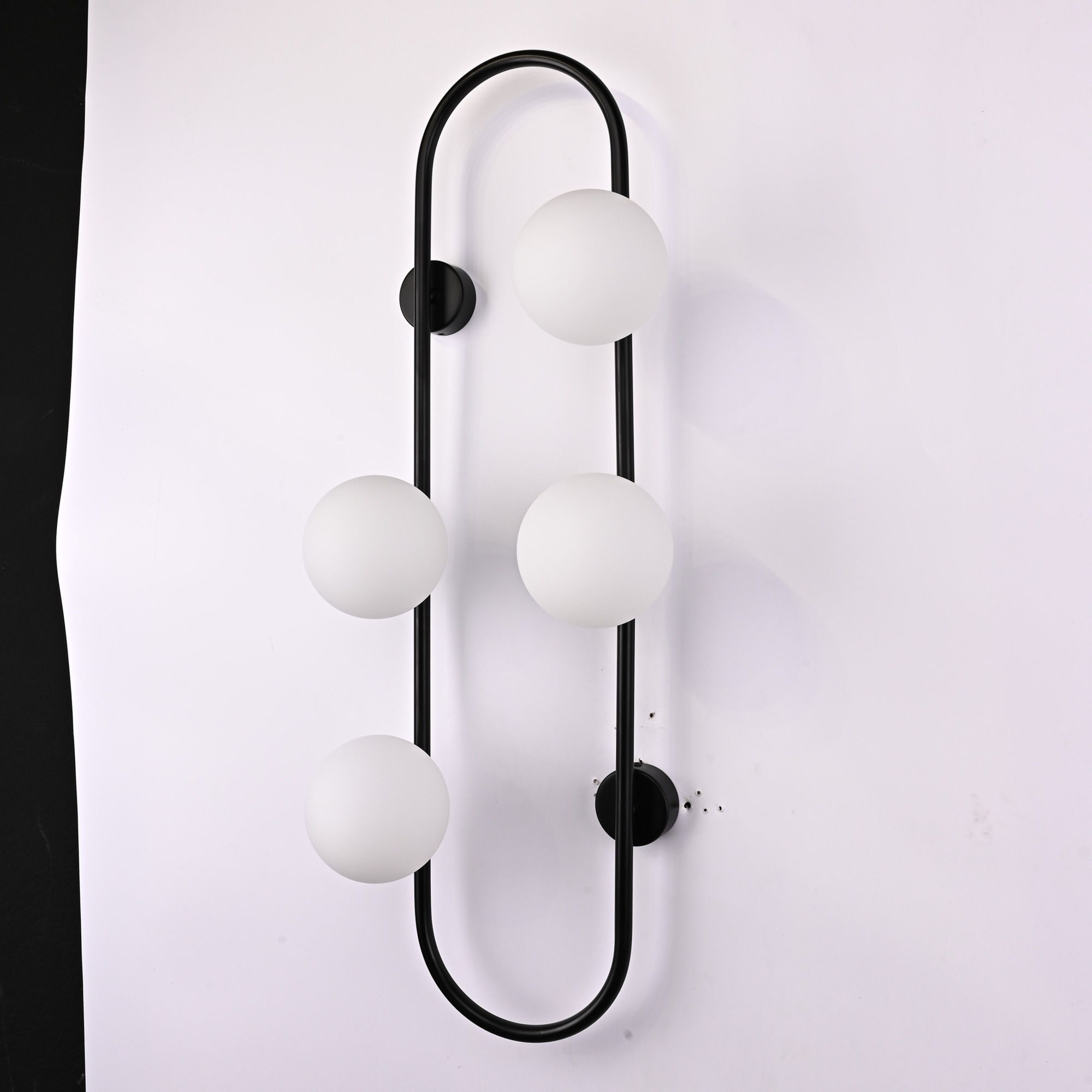 Настенное Бра Hoop Wall H77 Black By Imperiumloft