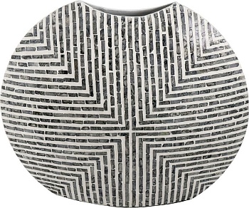 Ваза с отделкой раковинами устриц Glasar 48750