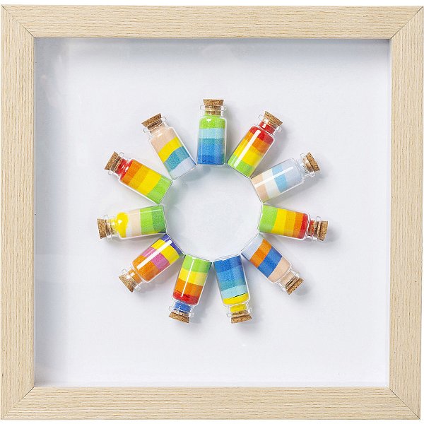 Украшение настенное в рамке Rainbow Jars 61290 KARE