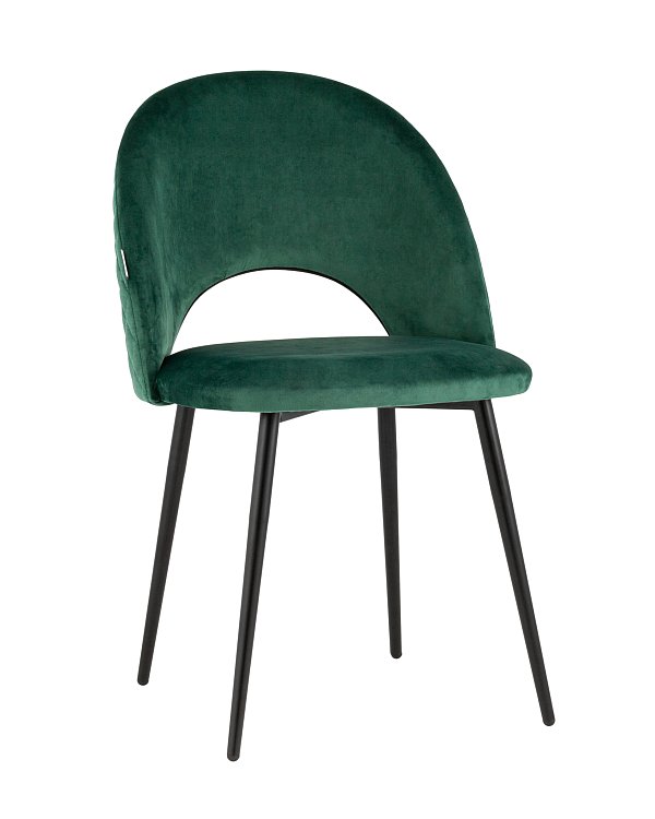 Стул Меган NEW велюр с ромбами зелёный Stool Group