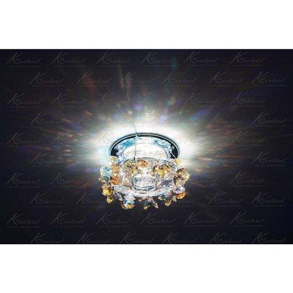 Встраиваемый светильник Kantarel FLOWER BED CD 003.3.1 crystal AB
