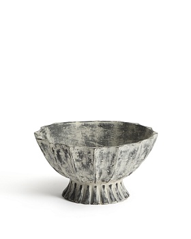 Ваза Valura из папье-маше серая Ø 26 см La Forma (ex Julia Grup)