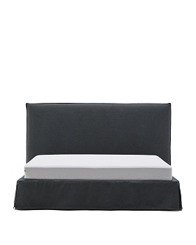 Кровать Jaira антрацитово-серого цвета со съемным чехлом для матраса 180 x 200 La Forma (ex Julia Grup)