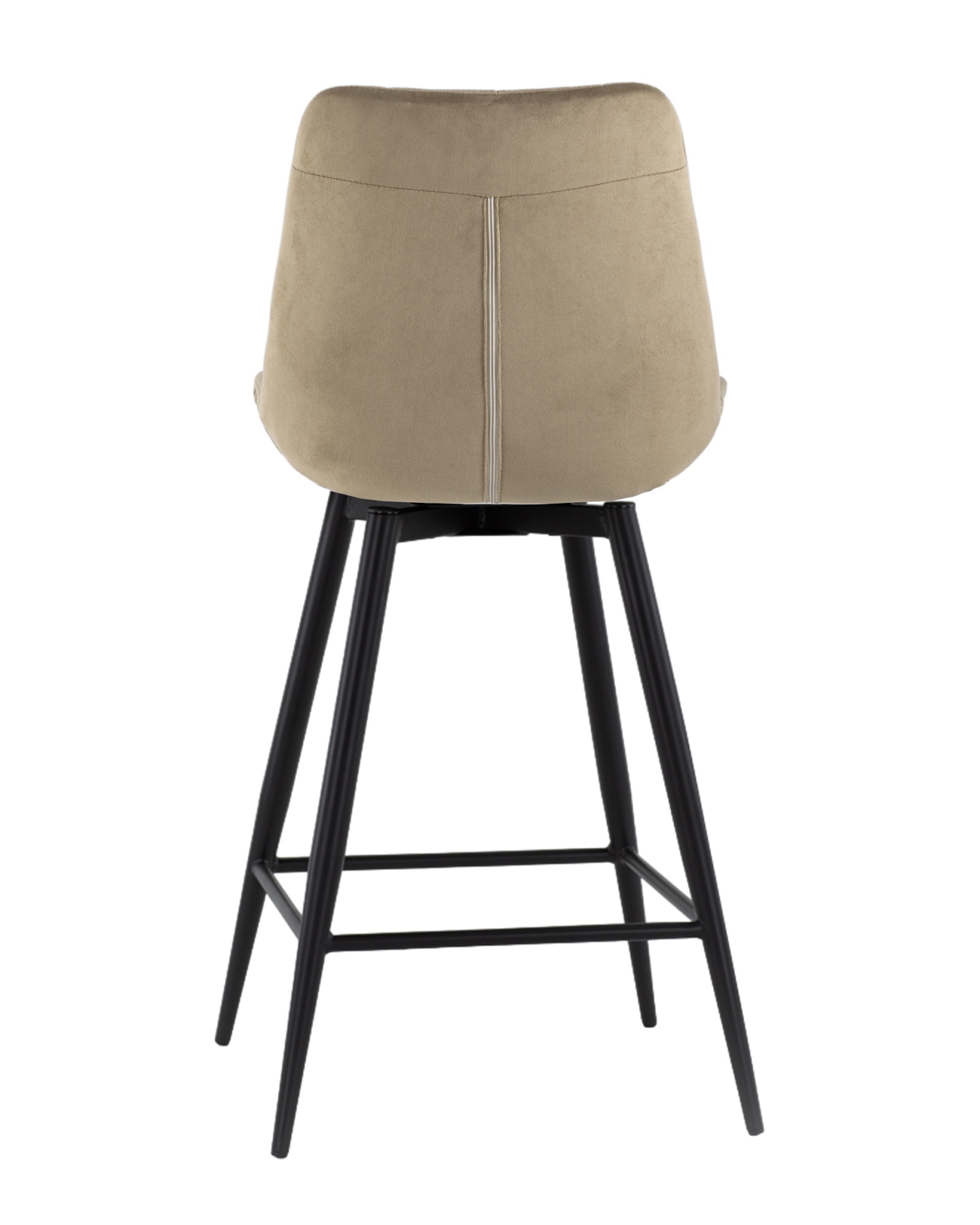 Стул полубарный Флекс с поворотным механизмом велюр капучино Stool Group