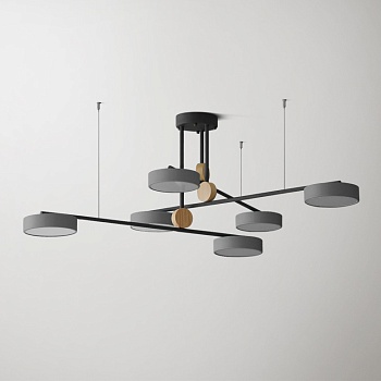 Люстра на штанге TECHNUM COLOR LED Grey by ImperiumLoft