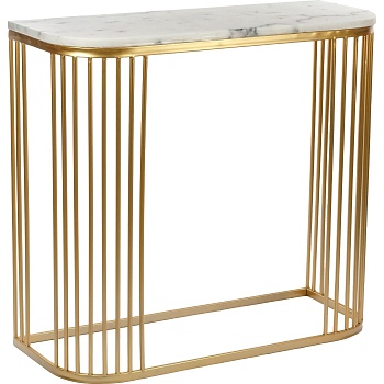 Консоль с белым мрамором Glasar 54-037