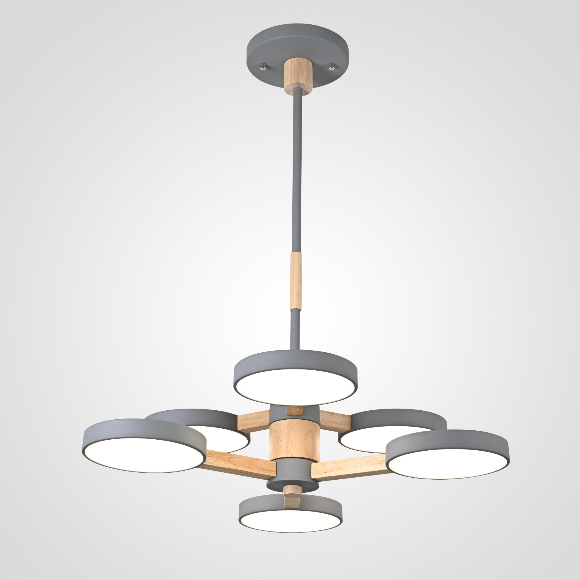 Подвесная люстра TURNA DBL L6 Gray by ImperiumLoft