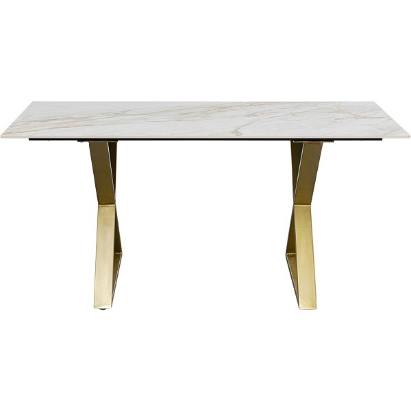 Стол обеденный Eternity Cross Brass160x80 см KARE 87416