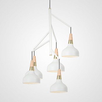 Люстра на штанге OPLAND CH D61 White by ImperiumLoft