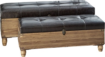 Банкетки-сундуки, набор Glasar 49-258/BM