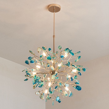 Люстра на штанге AGATE 8 Blue 12 by ImperiumLoft