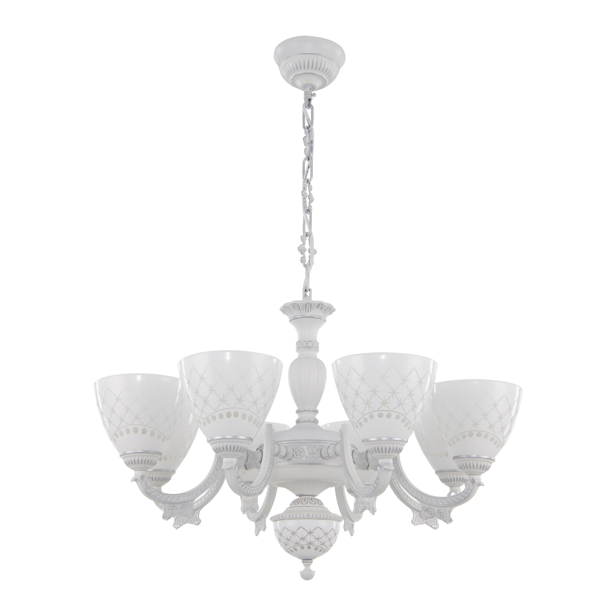 Люстра с плафонами 343837/8 WT+SL Arte Milano