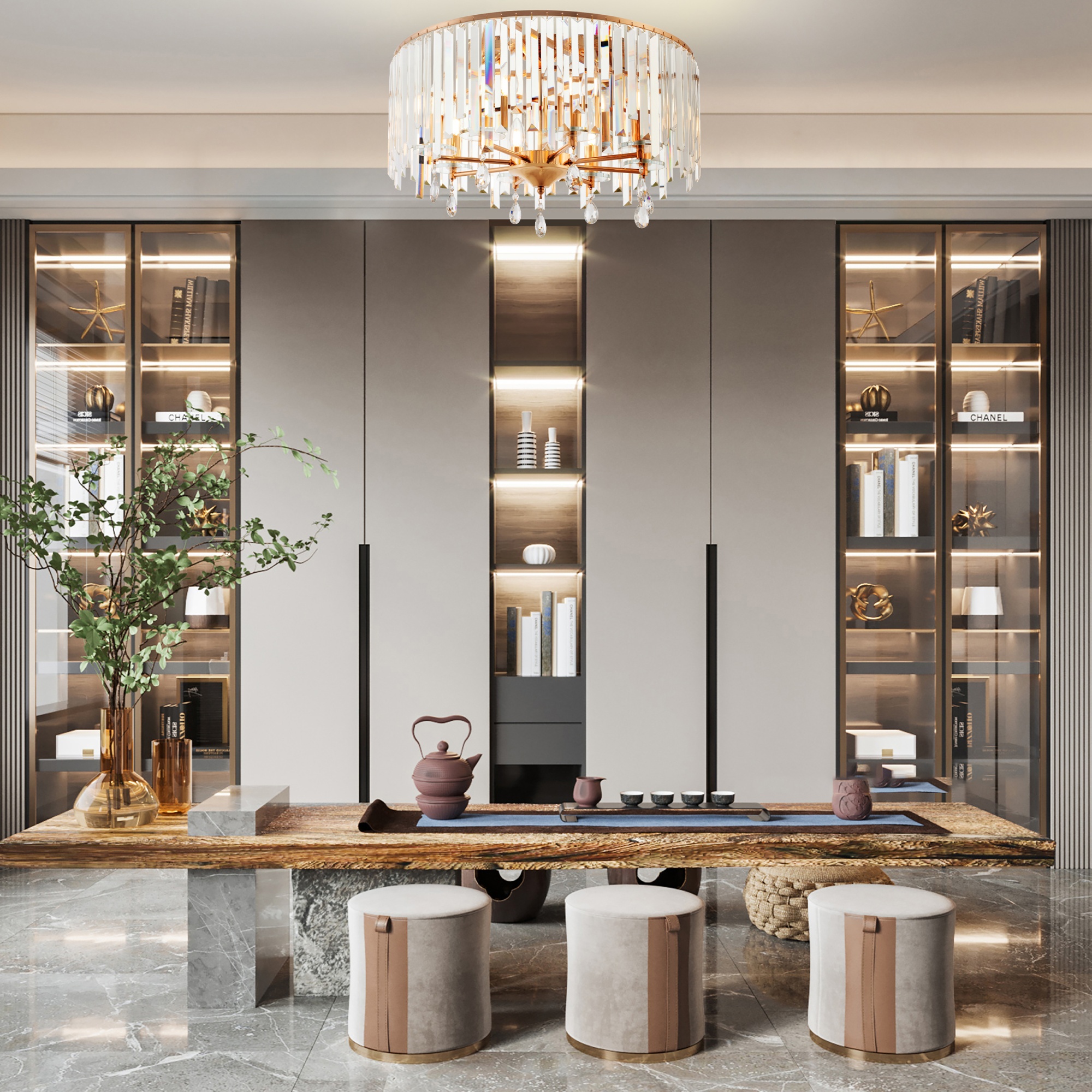 Люстра 372509/8/590 GD Arte Milano