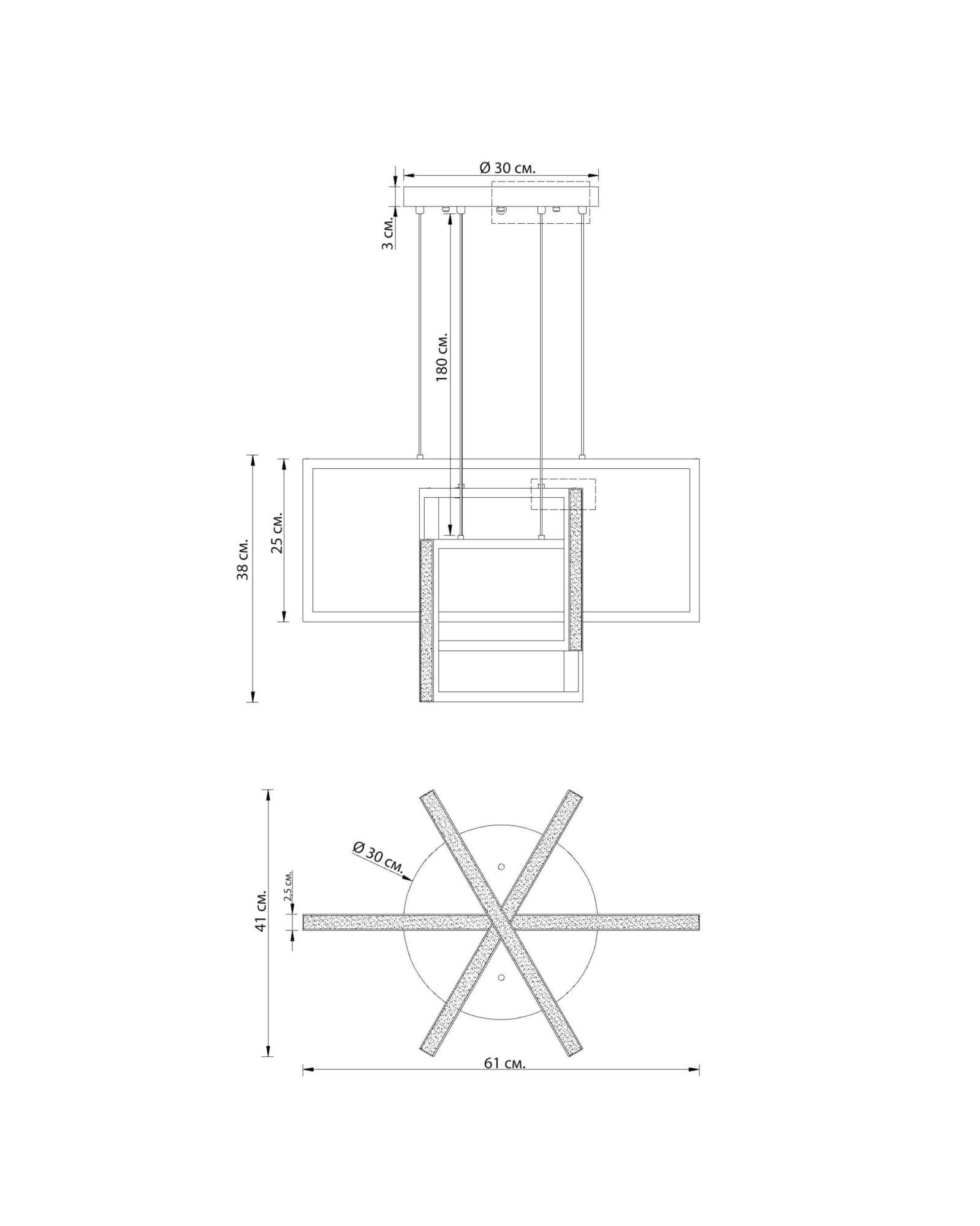 Прямоугольная золотая люстра Ульрих Louvre Home LHLCH170723XNP