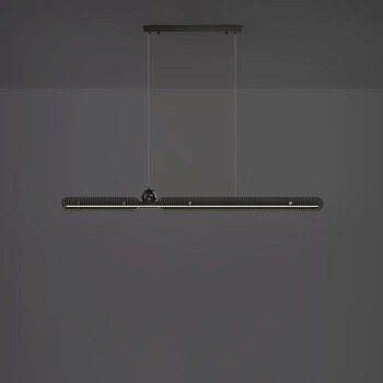 Реечный, рядный светильник CHIFFA B L120 Black by ImperiumLoft